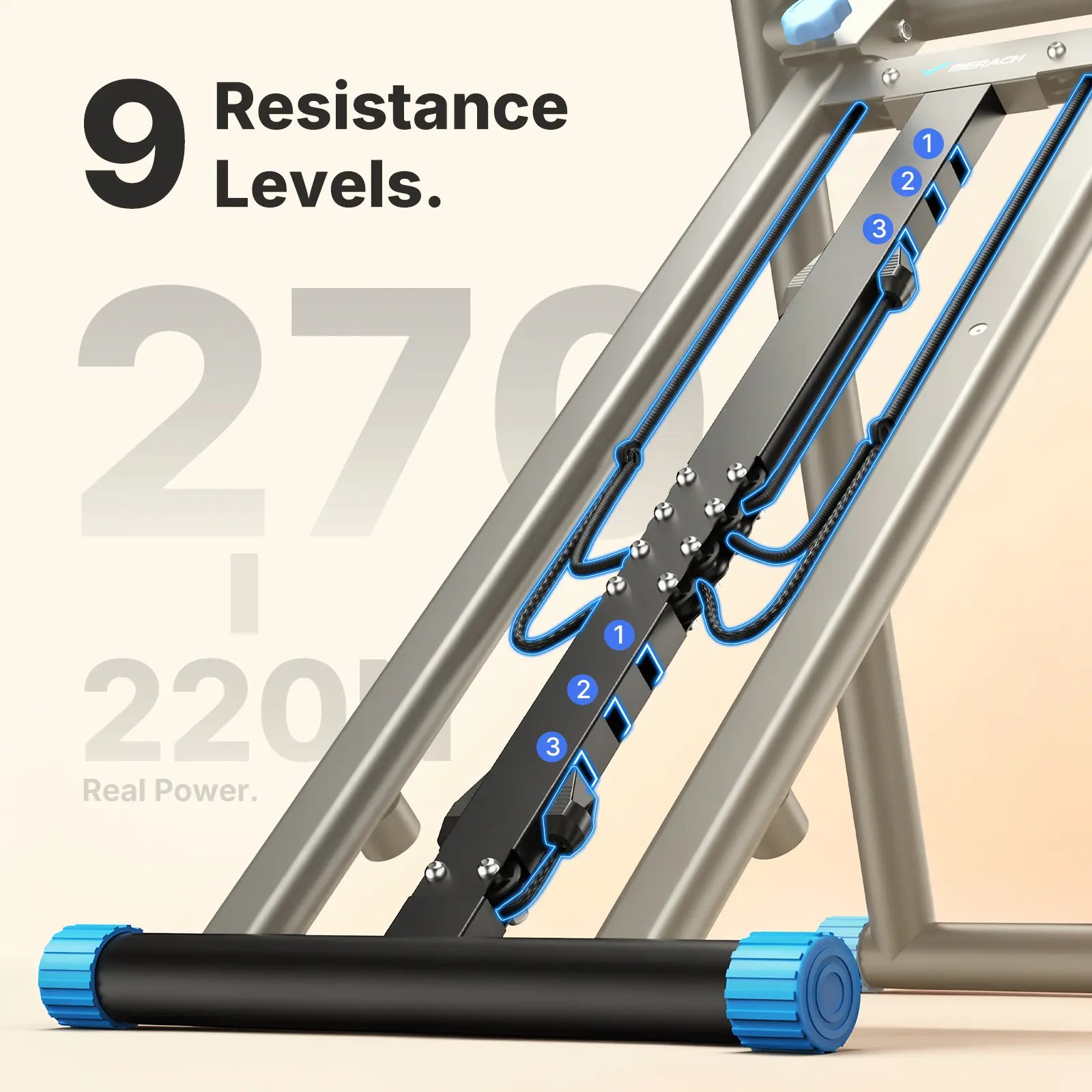 Quiet Vertical Stair Stepper with Adjustable Pedals 330LBS Capacity