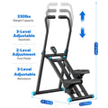 Quiet Vertical Stair Stepper with Adjustable Pedals 330LBS Capacity